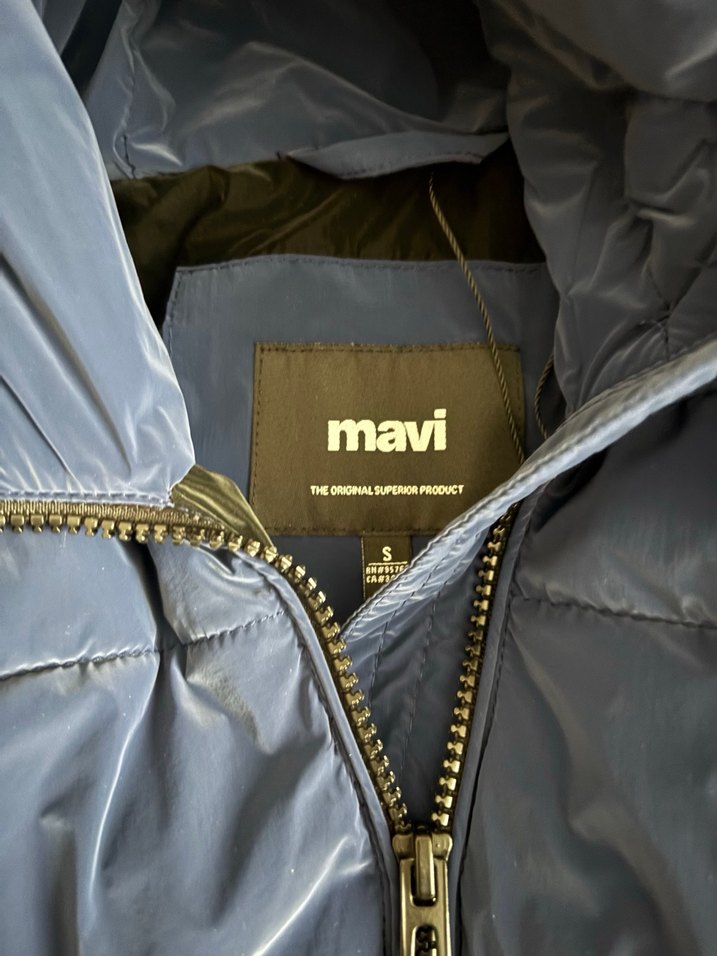 Kapüşonlu Fermuarlı Kadın Kış montu - Görsel 2