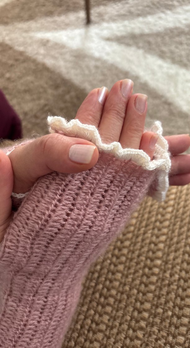 Örgü Kadın Eldiven Bohem Tarz Pastel - Görsel 4