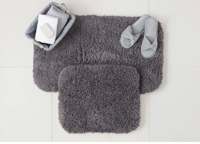 Madame Coco antrasit sheep banyo paspas takımı