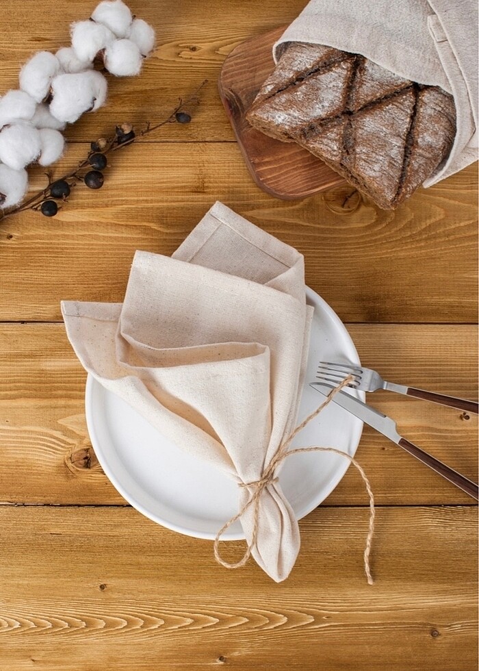 4?lü ham keten peçete - Görsel 2