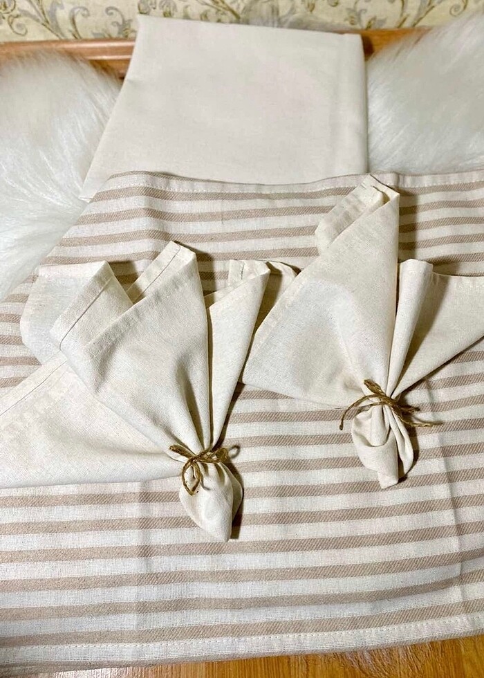 4?lü ham keten peçete - Görsel 3