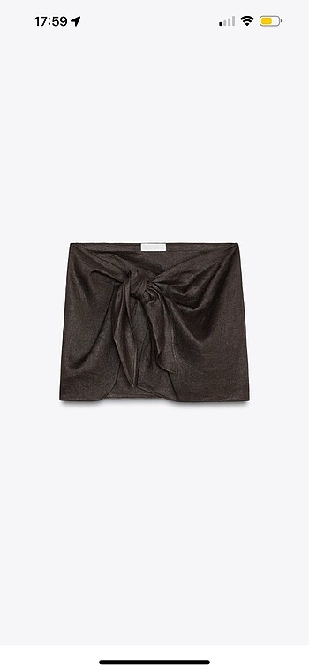 Zara kahverengi keten takım - Görsel 5