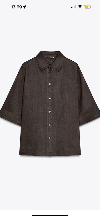 Zara kahverengi keten takım - Görsel 6