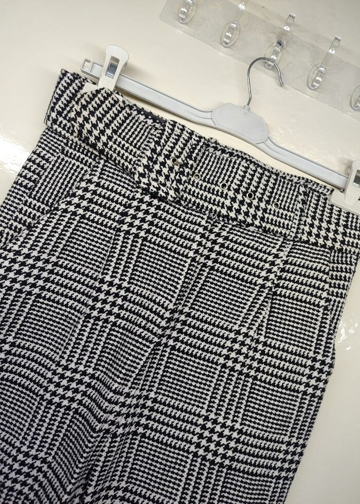 Ekoseli kışlık pantolon  - Görsel 2