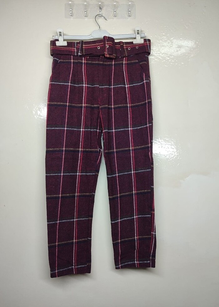 Ekoseli pantolon  kışlık pantolon  - Görsel 2