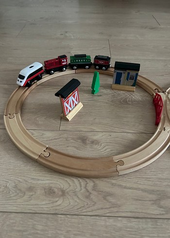 Ahşap Tren Seti ve Aksesuarları - Görsel 4