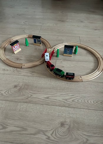 Ahşap Tren Seti ve Aksesuarları - Görsel 3