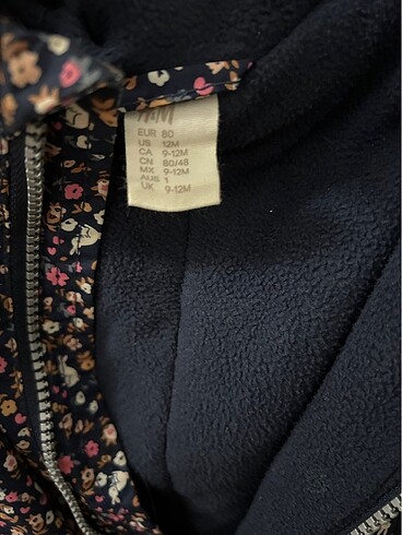 9-12 Ay Beden H&M patikli su geçirmez kar tulumu
