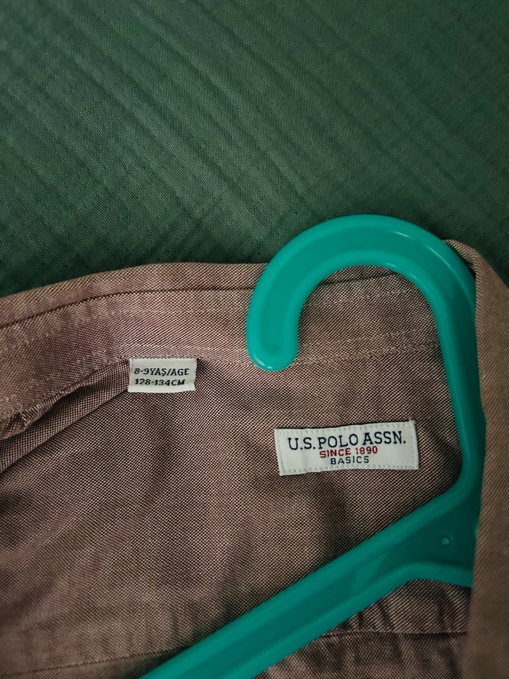 Uspa Bordo Pamuklu Uzun Kollu Erkek Gömlek - Görsel 2