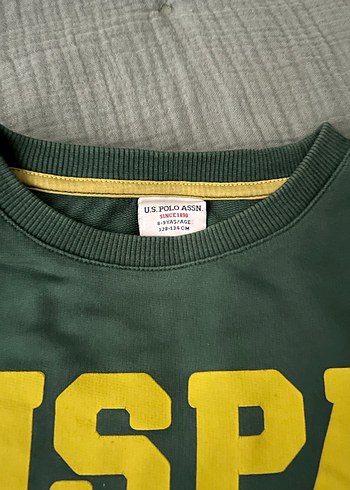 Erkek Çocuk Yeşil USPA Sweatshirt - Görsel 2