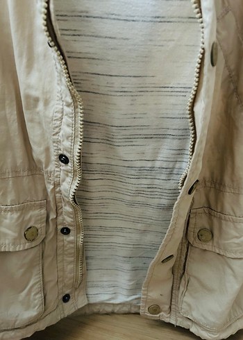 Zara Bej Düğmeli Erkek Çocuk parka - Görsel 2