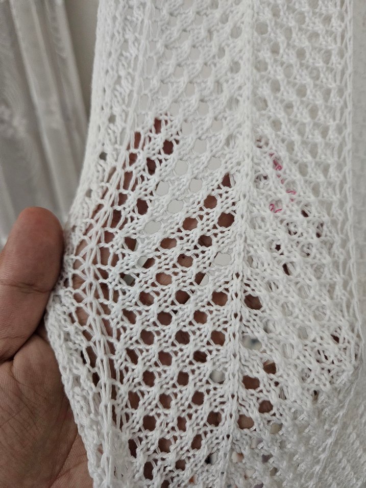 Dantel Detaylı Bohem Uzun Örgü Elbise Bikini Üstü - Görsel 3