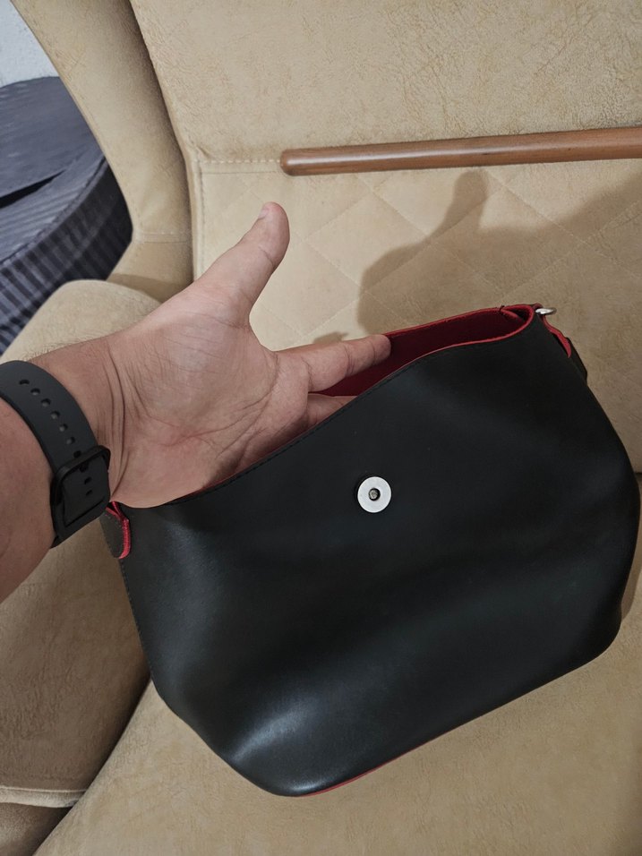 Desenli Deri Bohem Kadın Çanta - Görsel 5