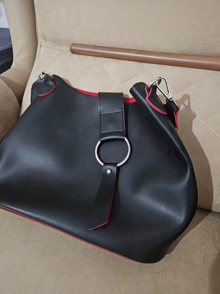 Desenli Deri Bohem Kadın Çanta - Görsel 3