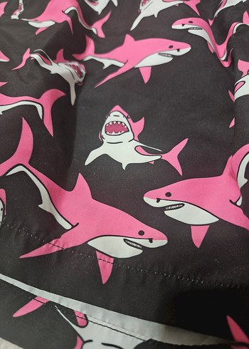 Pembe Baskılı Deniz Şort - Görsel 4