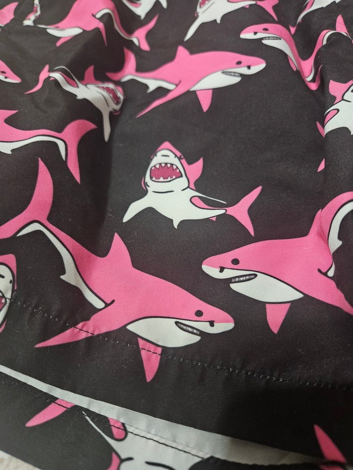 Pembe Baskılı Deniz Şort - Görsel 4