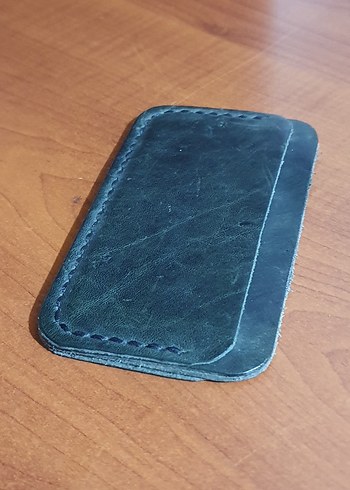 Orjinal deri El yapımı Minimalist Erkek Cüzdanı - Görsel 2