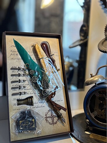 Hediyelik kuş tüyü kalem - Görsel 2