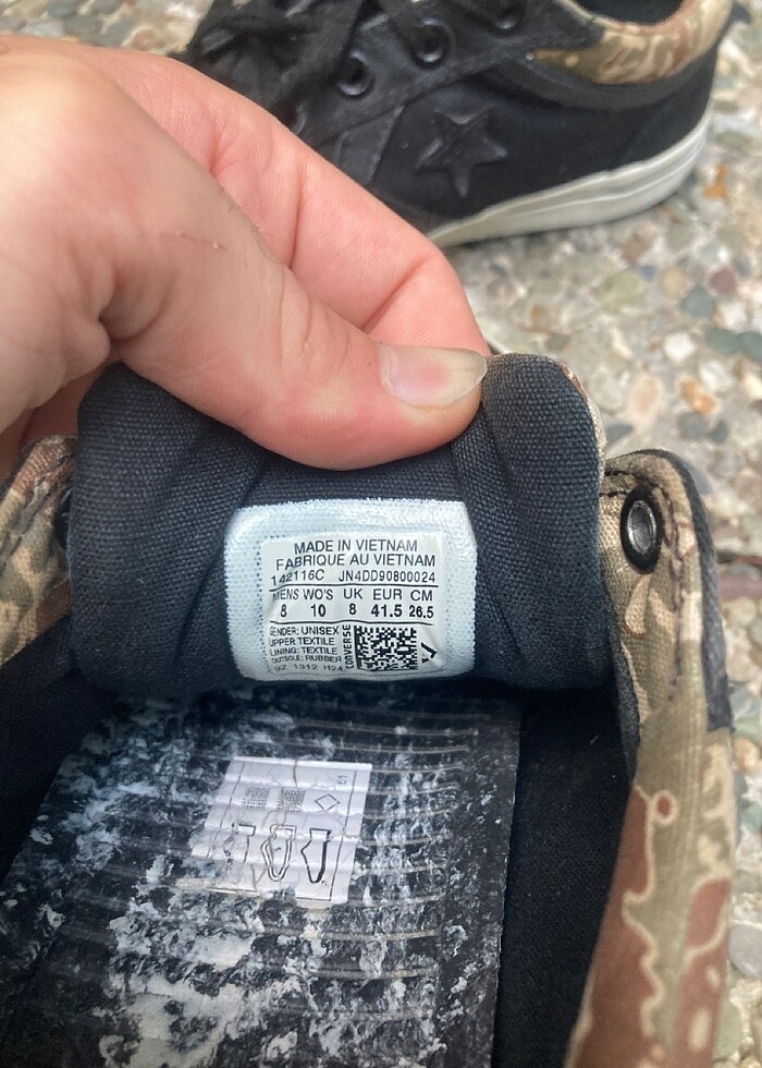 Askeri desenli converse - Görsel 5