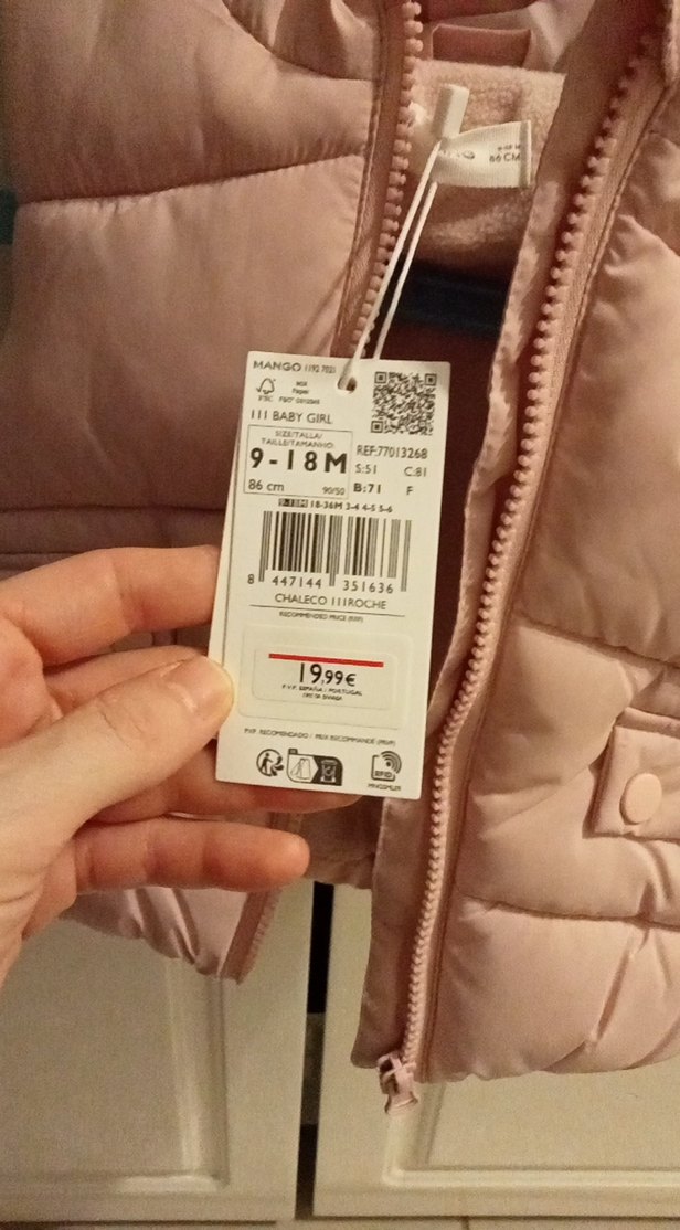 Kız Çocuk Pembe Düğmeli Yelek - Görsel 5