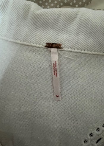 Nakışlı Beyaz Keten Bohem Gömlek - Görsel 2