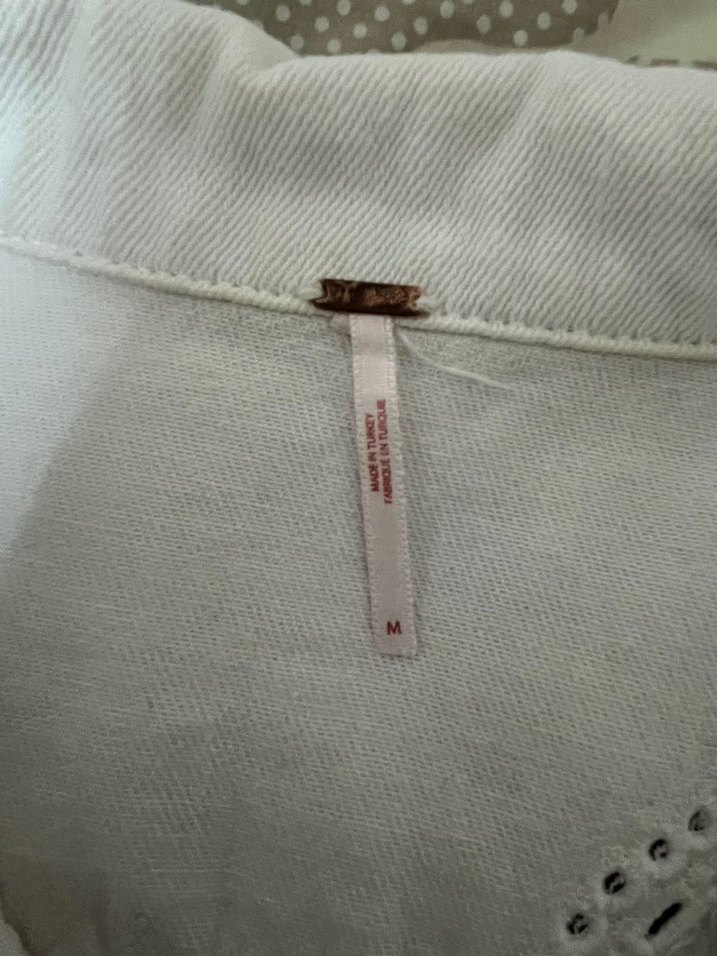 Nakışlı Beyaz Keten Bohem Gömlek - Görsel 2