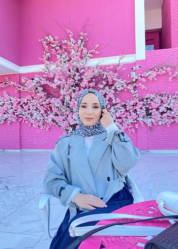 Diğer Gri Kadın kısa blazer salaş ceket