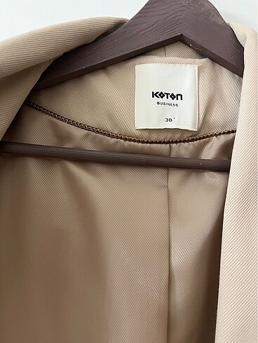38 Beden Tertemiz defosuz koton blazer