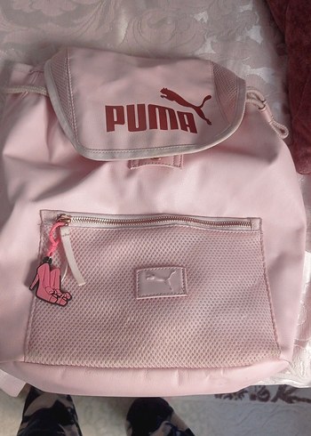 Puma Pembe Fermuarlı Kadın Sırt Çantası