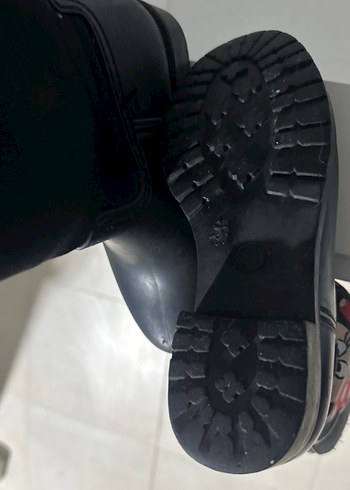 Kız Çocuk Siyah Minnie Mouse Biker Bot - Görsel 3