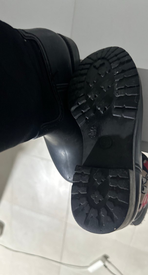 Kız Çocuk Siyah Minnie Mouse Biker Bot - Görsel 3