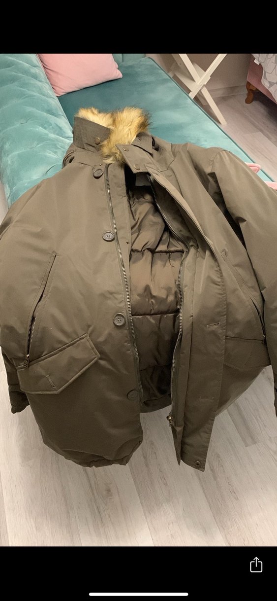 LTB Erkek Parka Düğmeli Fermuarlı Haki Erkek Midi Mont - Görsel 3