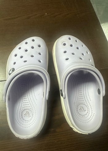 34 Beden Orjinal Crocs Lila Kız Çocuk Rahat Terlik