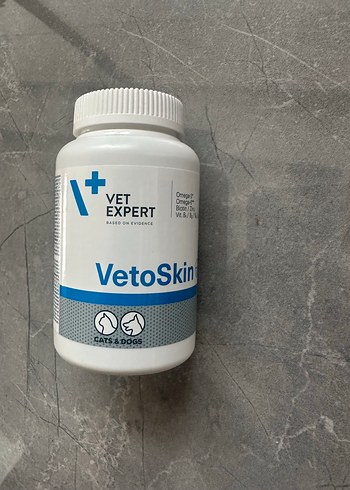 VetoSkin Beyaz Parlak Kedi ve Köpek Takviyesi