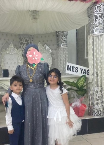 Gri Abiye Elbise