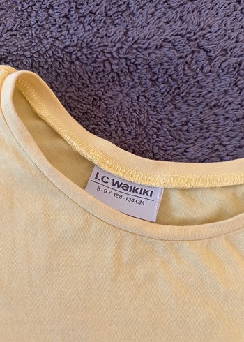 Sarı Kız Çocuk Baskılı Tişört - Görsel 3