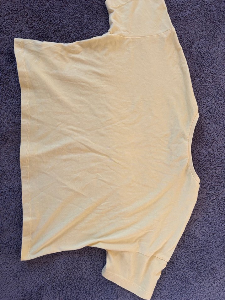 Sarı Kız Çocuk Baskılı Tişört - Görsel 4