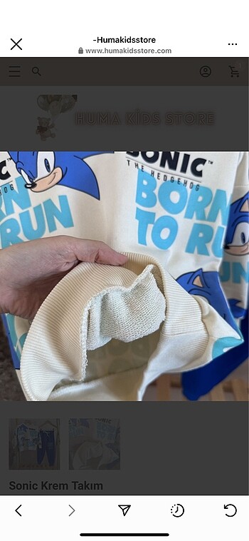 7 Yaş Beden Sonic 2li takım