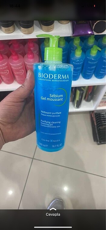 Mavi bioderma yüz temizleme jeli