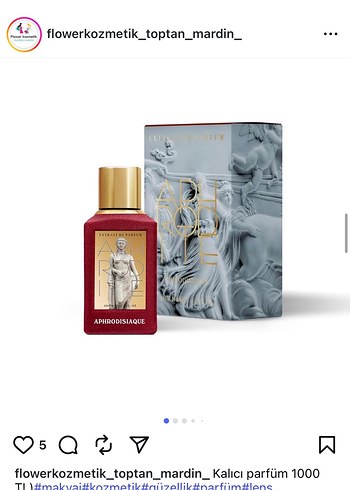  Beden Aphrodisiaque Kadın Parfümü kalıcı