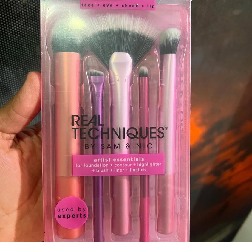 Pembe Real Techniques Makyaj Fırça Seti - Görsel 2