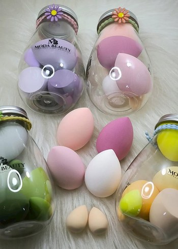 Pastel Renkli Makyaj Süngeri Seti