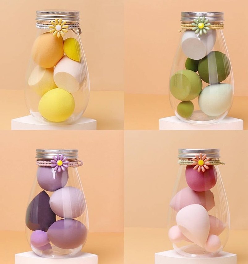 Pastel Renkli Makyaj Süngeri Seti - Görsel 3