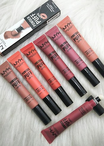 NYX Powder Puff Canlı Renkli Ruj Seti