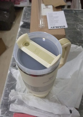 Stanley Beyaz Pastel Termos Kupa - Görsel 4