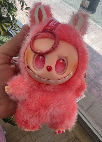 Pembe Peluş Oyuncak Anahtarlık labubu