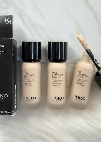 KIKO Full Coverage 2'si 1 Arada Fondöten ve Kapatıcı