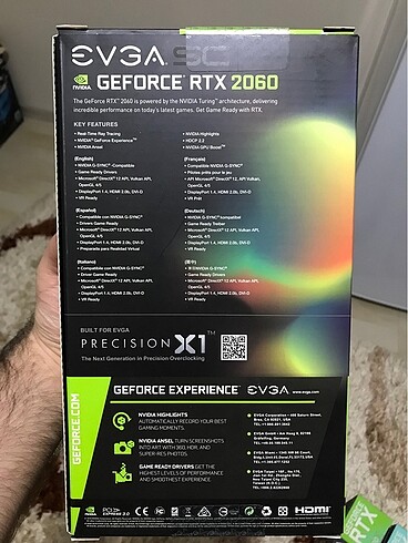 Diğer Evga GeForce RTX 2060 6 GB 8 adet ekran kartı