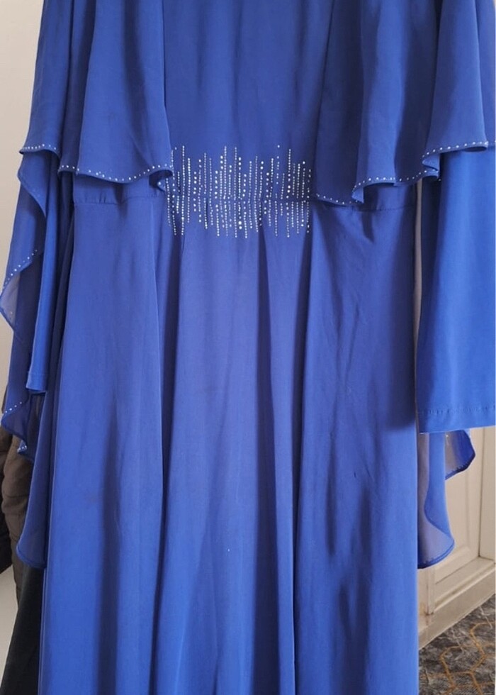 Lacivert abiye - Görsel 2