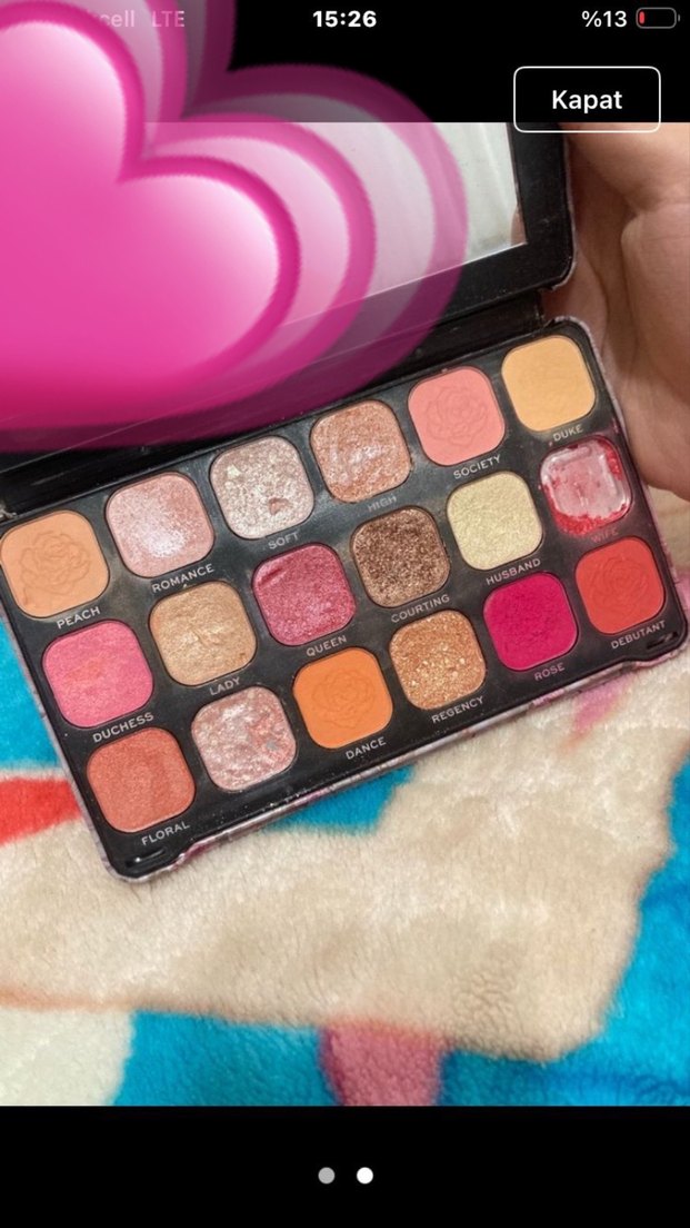 Makeup Revolution Pastel Pembe Far Paleti - Görsel 2